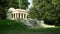 OLOMOUC, CZECH REPUBLIC, NOVEMBER 16, 2019: Mausoleum of Yugoslav soldiers, South Slavic mausoleum in the park