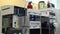 OLOMOUC, CZECH REPUBLIC, SEPTEMBER 16, 2018: Tube sample analysis laboratory scientist scientific instrument for semi preparative