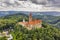 Olomouc - view on Bouzov castle