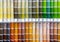 Ð¡olor palette for choosing fabric or paint. Background from color swatches