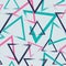 Ð¡olorful seamless pastel geometric pattern of triangles by hand. Modern design for paper, cover, fabric, interior decor and