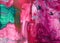 Ð¡olourful abstraction  Liquid art. Fluid Art Painting. Pink Vilet and Green colors.