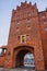 Olsztyn, Poland 2017. 11. 30. The Upper Gate with a vertically-closing metal grill in Olsztyn old town built in the 14th century.