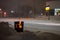 Olsztyn, Poland - February 8, 2021 - Frosty Winter in Olsztyn seeded hand heater at bus stops