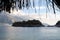 Oludeniz lagoon in sea landscape view of beach, Mugla city, Turkey