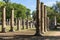 Olympia, Greece - October 31, 2017: Ruins of the ancient Olympia, Peloponnes, Greece