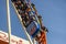 Olympia Looping Roller coaster ride at Oktoberfest in Munich, Ge