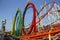 Olympia Looping Roller coaster ride at Oktoberfest in Munich, Ge