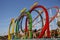 Olympia Looping Roller coaster ride at Oktoberfest in Munich, Ge