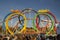 Olympia Looping Roller coaster ride at Oktoberfest in Munich, Ge