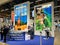 Olympia travel agency stand at Matka nordic travel fair 2023. 01.19.2023. Helsinki, Finland