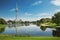 Olympiapark, Munich. Olympic park with Olympic tower, Bavaria, G