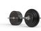 Olympic and barbell weights - closeup on weight plates