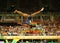 Olympic champion Simone Biles of United States competing on the balance beam at women\'s all-around gymnastics qualification