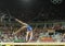 Olympic champion Simone Biles of United States competing on the balance beam at women\'s all-around gymnastics at Rio 2016