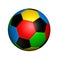 Olympic colored soccer ball