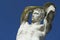 Olympic Discus Thrower Old Marble Statue