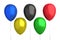 Olympic Games - Balloons : 5 Colors