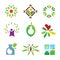 Olympic green success nature leaf landscape healthy care logo icon