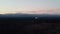 Olympic Mountains at sunset in Shelton Washington USA.