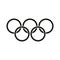 Olympic ring. Simple vector