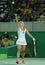 Olympic silver medalist Angelique Kerber of Germany in action during tennis women\'s singles final