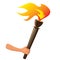 Olympic torch with flame isolated. Vector