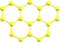 Olympicene molecular structure on white