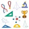 Olympics of Science Vector Icons and Illustration