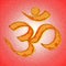 Om or aum hinduism symbol