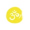 Om,Aum,sacred sound,primordial mantra,word of power,pictogram symbol of divine triad of Brahma, Vishnu and Shiva.Hand-drawn sign