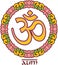 Om - Aum - Symbol in Lotus Frame
