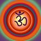 Om and  colorful meditation background