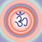 Om and  colorful meditation background