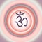 Om and  colorful meditation background