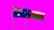 Oman and Australia flag