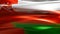 Oman flag glass background looped