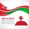 Oman Flag wave and White incense burner Muscat