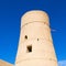 in oman muscat the old defensive fort battlesment sky and star
