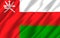 Oman realistic flag illustration.