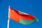 in oman waving flag