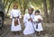 Omani family dressed for an occasion of Eid Al Fitr