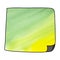 Ombre green and yellow watercolor painted notepad paper sheet