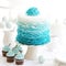 Ombre ruffle cake