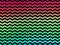 Ombre Wavy Chevrons on Black Background