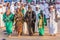 OMDURMAN, SUDAN - MARCH 8, 2019: Sufi Whirling Dervishes during the traditional Friday religious ceremony at Hamed al