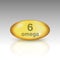 Omega 6. vitamin drop pill