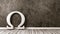Omega Greek Letter Symbol in the Room