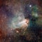 Omega Nebula M17 in constellation of Sagittarius