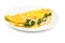 Omelet with cheese and broccoli